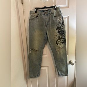 Ed Hardy Death before dishonor jeans
